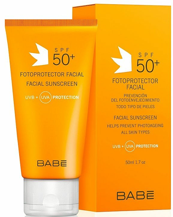 Sonnenschutzcreme für das Gesicht SPF 50+ - Babe Laboratorios Fotoprotector Facial Sunscreen