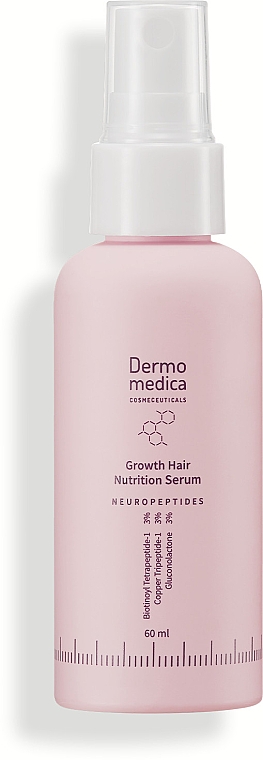 Haarpflegeset - Dermomedica Neuropeptide Growth Hair Nutrition (Haarserum 60ml + Massager für die Kopfhaut) — Bild N2