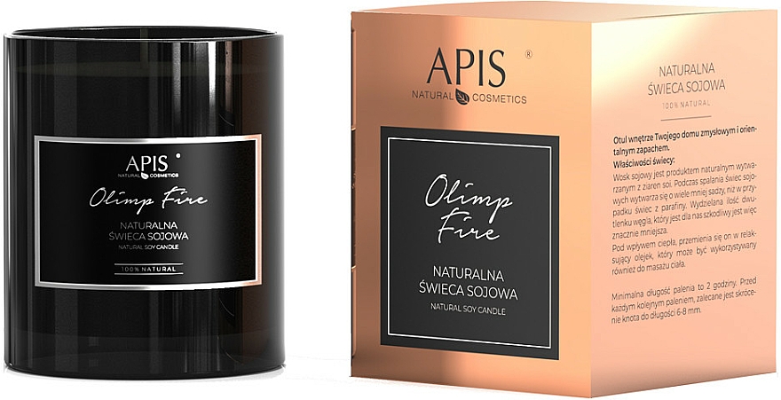 Natürliche Sojakerze - APIS Professional Olimp Fire Soy Candle — Bild N1