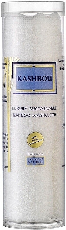 Waschlappen für Gesicht und Körper - Moroccan Natural Kashbou Luxury Sustainable Bamboo Wash Cloth — Bild N1