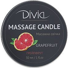 Düfte, Parfümerie und Kosmetik Massagekerze für Hände und Körper mit Grapefruit Di1570 (30 ml) - Divia Massage Candle Hand & Body Grapefruit Di1570