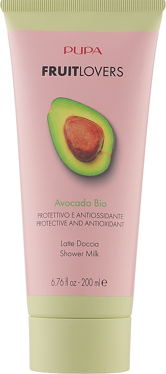 Schützende und antioxidative Duschmilch für den Körper mit Avocado-Extrakt - Pupa Friut Lovers Avocado Shower Milk — Bild N1