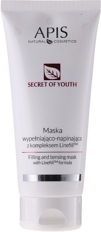 Verjüngende Gesichtsmaske mit Lifting-Effekt - APIS Professional Secret Of Youth Intensively Filling And Tensing Mask With Linefill Tm Formula — Bild N1