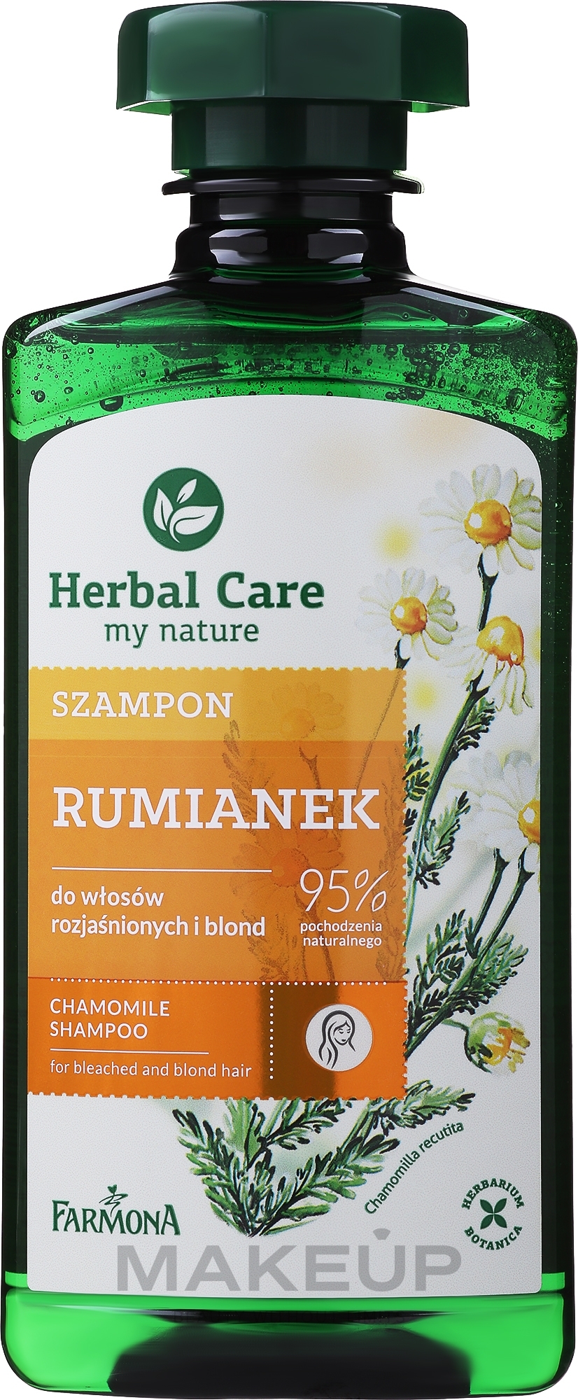 Shampoo für aufgehelltes und blondes Haar mit Kamille - Farmona Herbal Care Chamomile Shampoo — Bild 330 ml