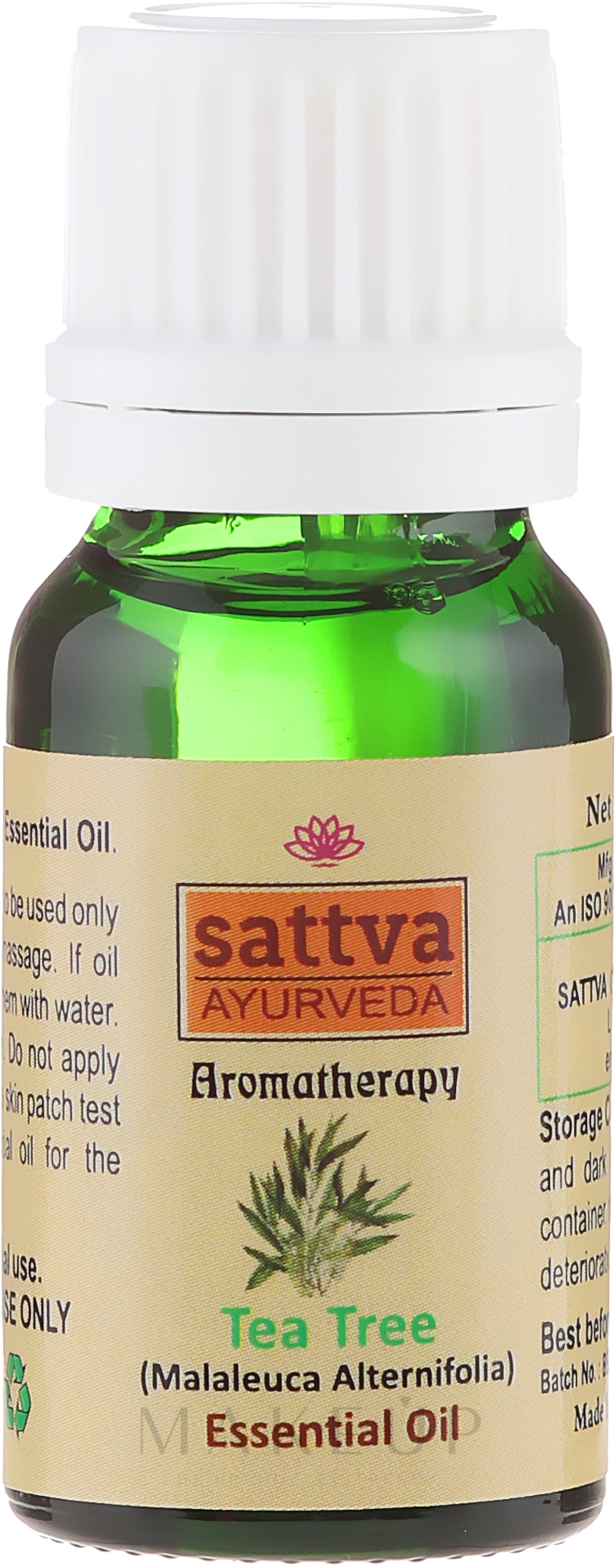 Ätherisches Teebaumöl - Sattva Ayurveda Tea Tree Essential Oil — Bild 10 ml