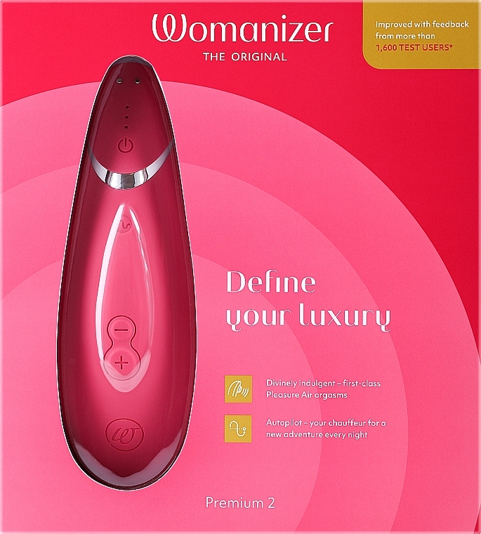 Vakuum-Klitoris-Stimulator rosa - Womanizer Premium 2 Raspberry — Bild N1