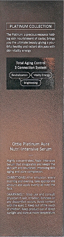 Anti-Aging Gesichtsserum - Ottie Platinum Aura Vital Nutri-Intensive Serum — Bild N3