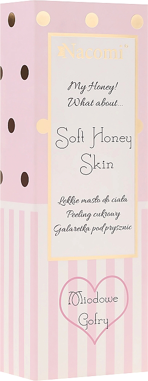 Körperpflegeset - Nacomi Soft Honey Skin (Duschgel 100g + Körperöl 100g + Körperpeeling 200g) — Bild N1