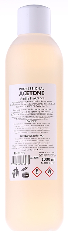 Nagellackentferner mit Vanille - Ronney Professional Acetone Vanilia — Bild N2