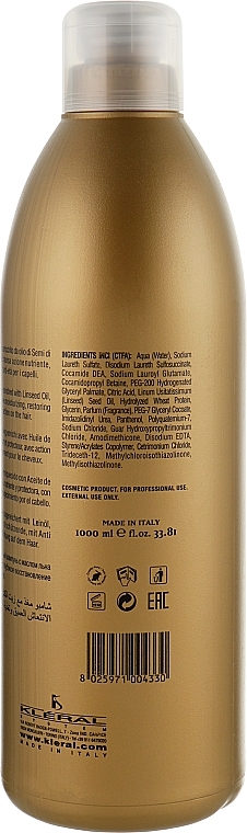 Reparierendes Shampoo mit Leinextrakt - Kleral System Semi Di Lino Shampoo — Bild N4