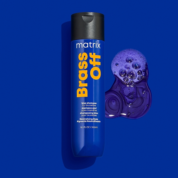Farbneutralisierendes Shampoo für kühle Farbergebnisse - Matrix Total Results Brass Off Blue Shampoo For Brunettes — Foto N15