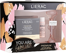 Düfte, Parfümerie und Kosmetik Gesichtspflegeset - Lierac Premium Anti-Age Absolu Set (Gesichtscreme 50ml + Mizellen-Reinigungsmilch 30ml + Gesichtsroller 1St.)