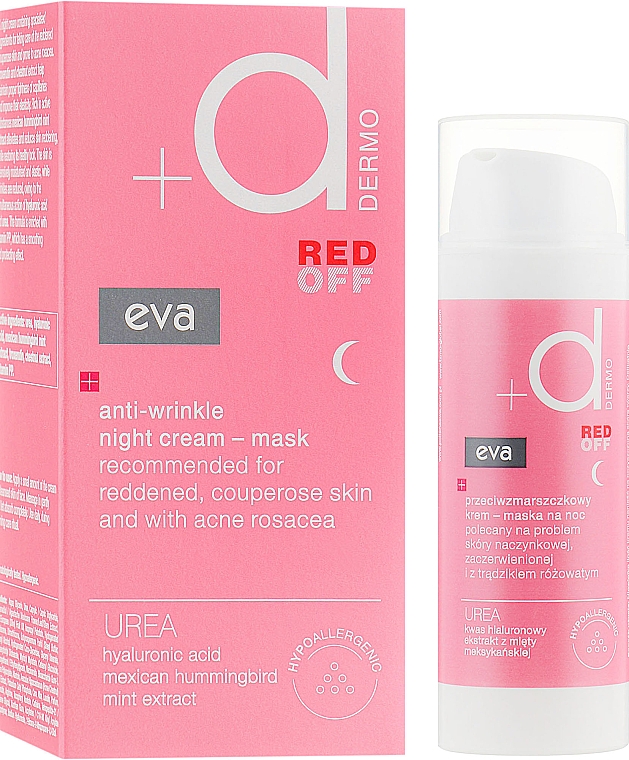 Anti-Falten Nachtcreme-Maske - Eva Dermo Red Off Night Cream — Bild N1