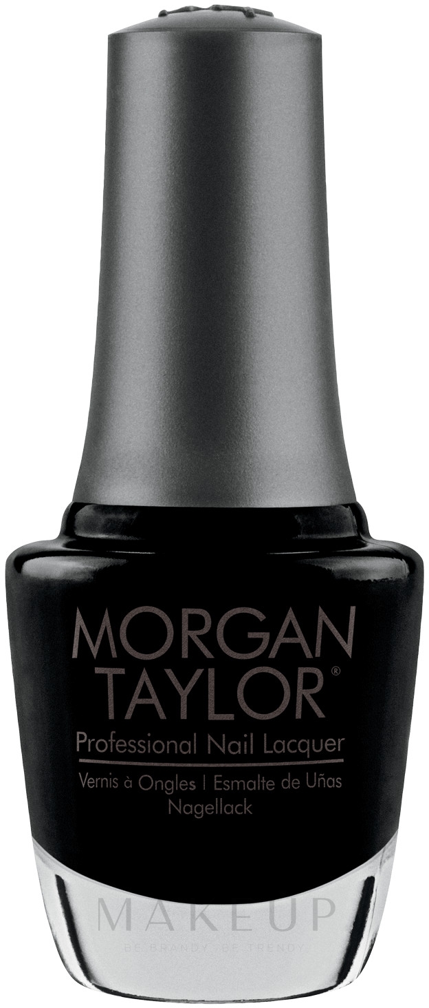 Nagellack - Morgan Taylor Professional Nail Lacquer — Bild 830 - Black Shadow