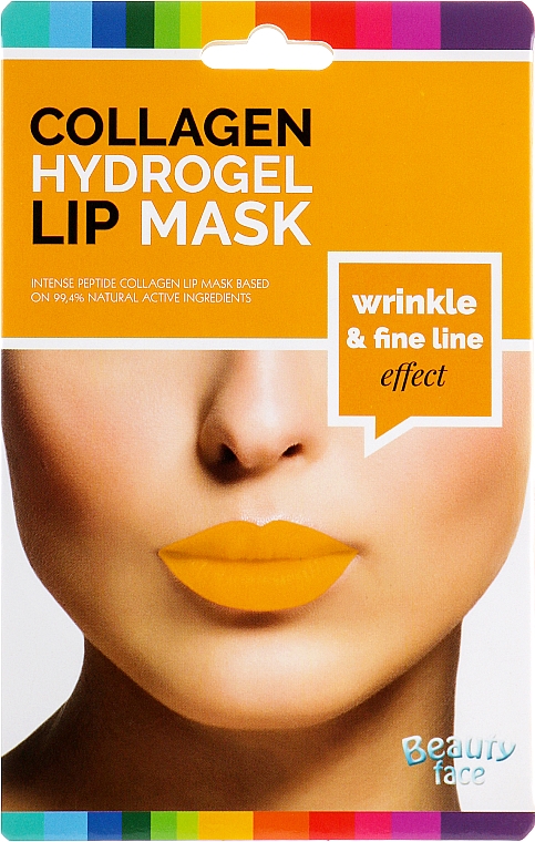 Kollagen-Hydrogel-Lippenmaske mit Glättungseffekt - Beauty Face Collagen Hydrogel Lip Mask Wrinkle Smooth Effect — Bild N1