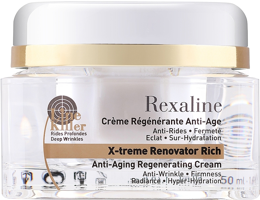 Reichhaltige regenerierende Anti-Aging Gesichtscreme - Rexaline Line Killer X-Treme Renovator Rich Cream — Bild N1