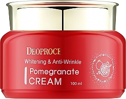 Anti-Aging Gesichtscreme mit Granatapfelextrakt  - Deoproce Whitening & Anti-Wrinkle Pomegranate Cream  — Bild N1