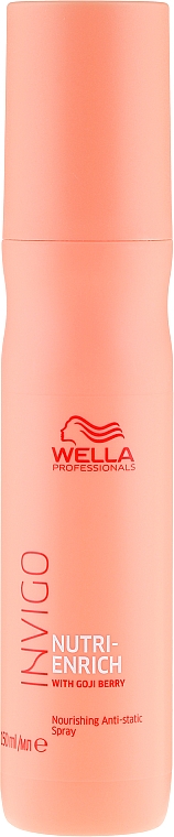 Pflegendes und glättendes Spray für trockenes und geschädigtes Haar - Wella Professionals Invigo Nutri-Enrich Nourishing Antistatic Spray