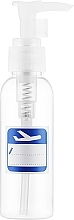 Düfte, Parfümerie und Kosmetik Plastikflasche mit Pumpenspender 100 ml weiß - Inter-Vion