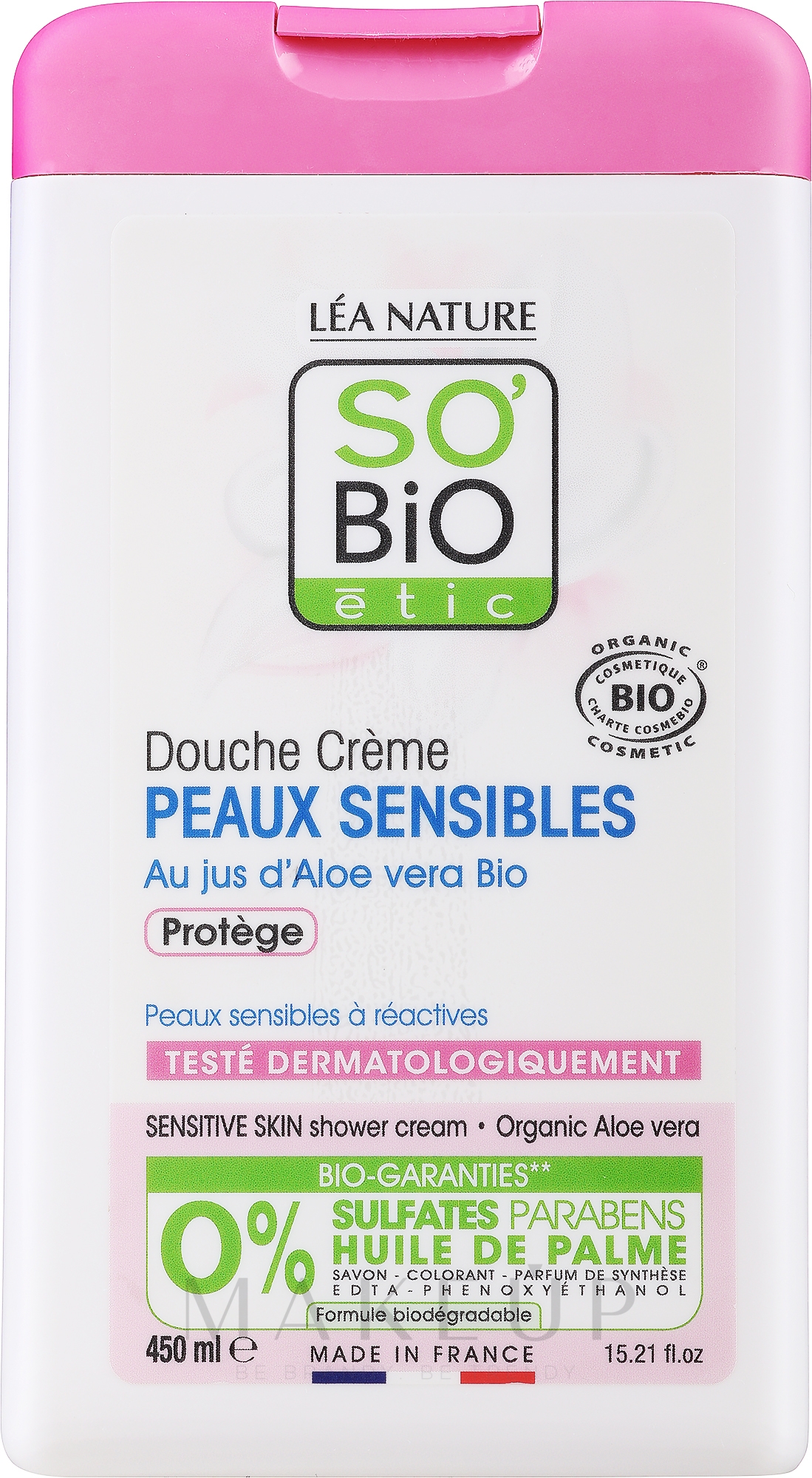 Duschgel - So'Bio Aloe Vera Shower Cream — Bild 450 ml