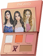Lidschatten-Palette - Ingrid Cosmetics Team X Flirty Eyeshadow Palette — Bild N1