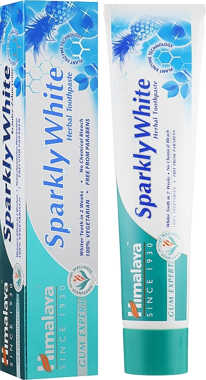 Kräuter-Zahnpasta für strahlend weiße Zähne Gum Expert Sparkly White - Himalaya Herbals Gum Expert Sparkly White