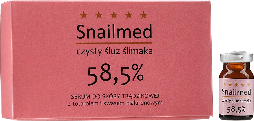 Gesichtsserum mit Schneckenschleim und Totarol - Snailmed Serum — Bild N4