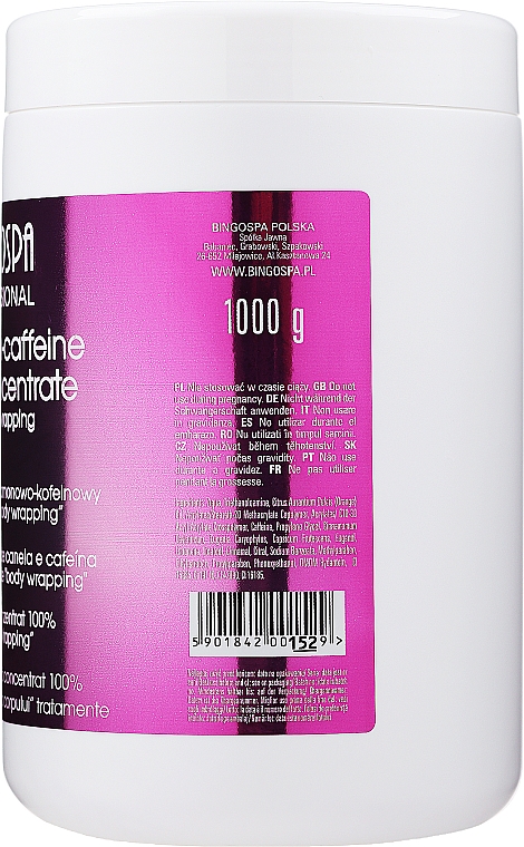 Anti-Cellulite Konzentrat mit Zimt und Koffein - BingoSpa Cinnamon- Caffeine 100% Concentrate  — Bild N2