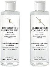 Gesichtspflegeset - Eclat Skin London Limited Edition Refreshing Hyaluronic Acid Toner (Gesichtstonikum /2x100ml)  — Bild N1