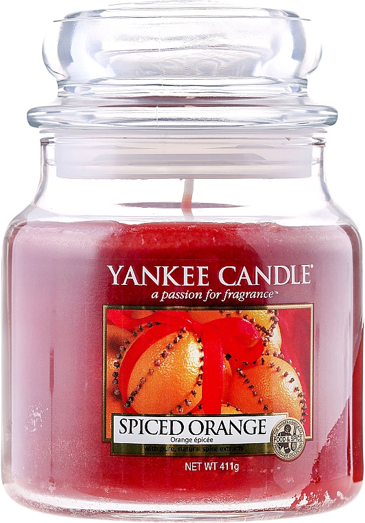 Duftkerze im Glas Spiced Orange - Yankee Candle Spiced Orange Jar  — Bild N1