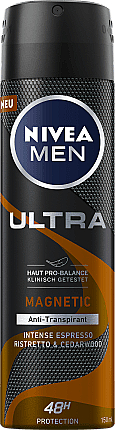 Deospray Antitranspirant - Nivea Men Ultra Magnetic Intense Espresso Spray — Bild N1
