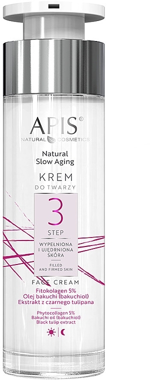 Pflegende Gesichtscreme - APIS Professional Natural Slow Aging Step 3 Filled And Firmed Skin Face Cream — Bild N1