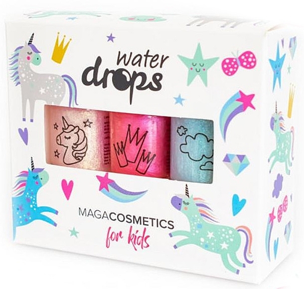 Kinder-Nagellack-Set Winter Magic Kingdom - Maga Cosmetics For Kids Water Drops Winter Magic Kingdom — Bild N1