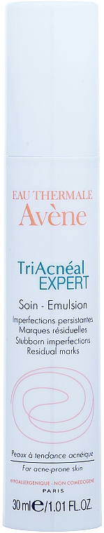 Pflegende Gesichtsemulsion bei hartnäckigen Unreinheiten, Spätakne und Aknenarben - Avene TriAcneal Expert Soin-Emulsion