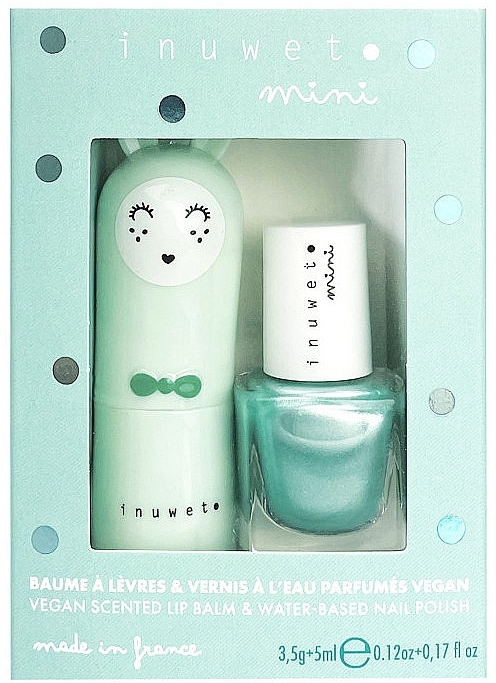 Make-up Set - Inuwet Mini Duo Aqua Set (Nagellack 5ml + Lippenbalsam 3.5g) — Bild N1