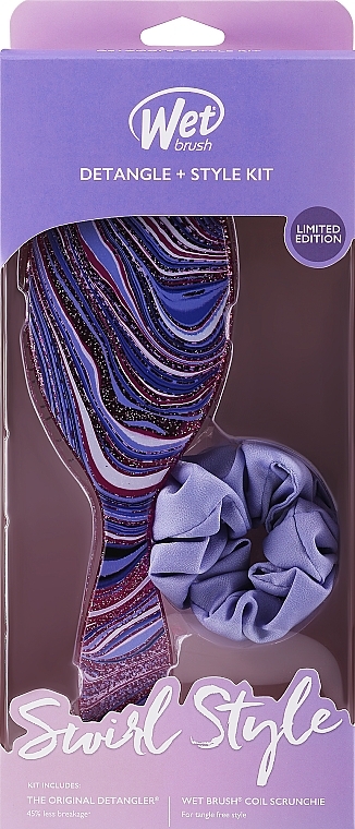 Wet Brush Swirl Detangle & Style Kit (Haarbürste 1 St. + Haargummi 1 St.) - Haarset — Bild N1