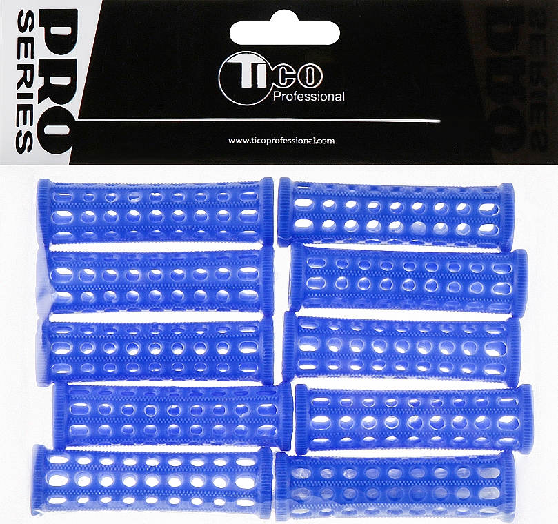 Lockenwickler aus Kunststoff d20 mm blau - Tico Professional — Bild N1
