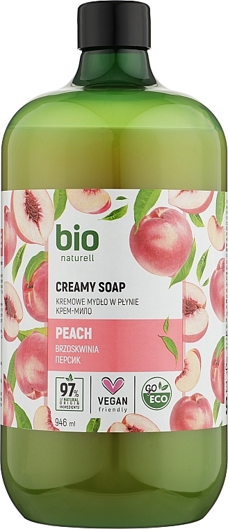Creme-Seife Pfirsich - Bio Naturell Peach Creamy Soap — Bild N2