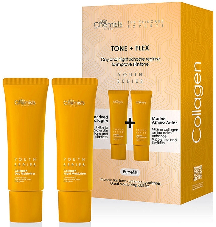 Set - Skin Chemists Youth Series Collagen Tone & Flex Kit (d/cr/50ml + n/cr/50ml) — Bild N1