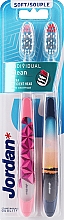 Zahnbürste weich dunkelblau + rosa 2 St. - Jordan Individual Clean Soft — Bild N1