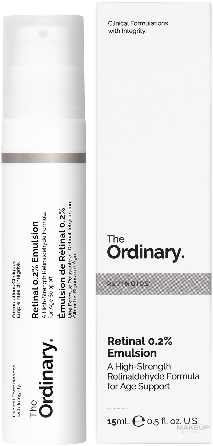 Gesichtsserum mit Retinal - The Ordinary Retinal 0.2% Emulsion Serum — Bild 15 ml