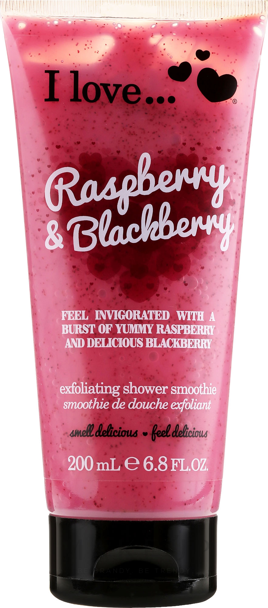 Körperpeeling mit Brombeeren und Himbeeren - I Love Raspberry & Blackberry Exfoliating Shower Smoothie — Bild 200 ml