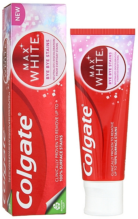 Zahnpasta - Colgate Max White Bye Bye Stains  — Bild N1