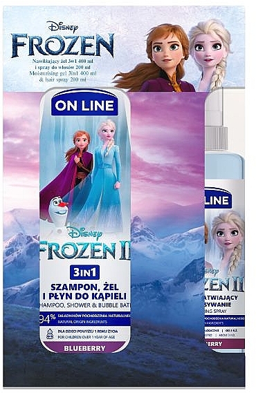 Set - On Line Disney Frozen II (shamp/400ml + spray/200ml) — Bild N1