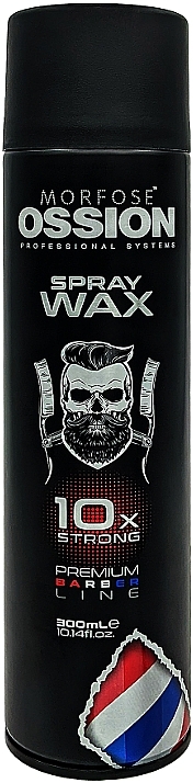 Haarspray mit starkem Halt - Morfose Ossion Spray Wax 10x Strong Premium Barber Line — Bild N1