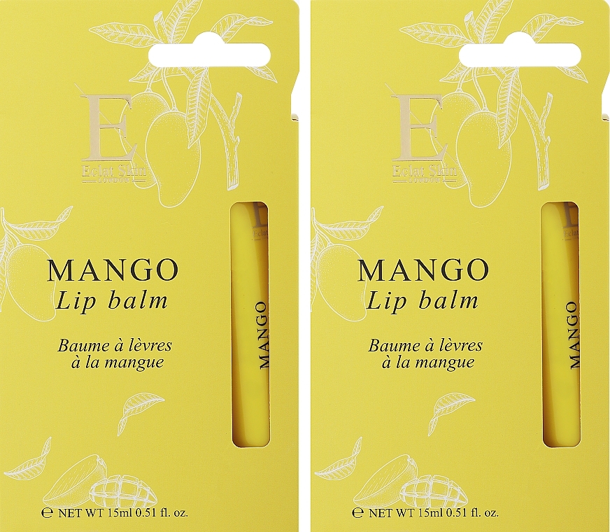 Lippenpflegeset - Eclat Skin London Lip Set (Lippenbalsam 2x15ml)  — Bild N2