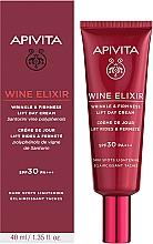 Straffende Anti-Falten Tagescreme mit Lifting-Effekt SPF 30 - Apivita Wine Elixir Wrinkle & Firmness Lift Day Cream SPF30 — Bild N2