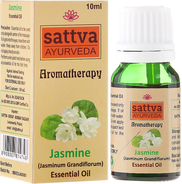 Ätherisches Öl Jasmin - Sattva Ayurveda Aromatherapy Jasmine Essential Oil — Bild N1