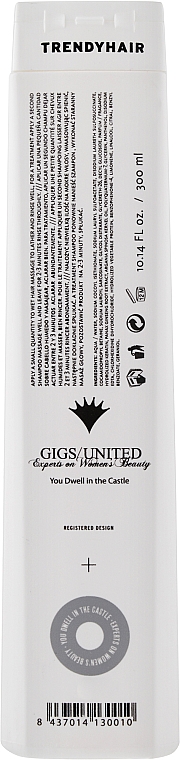 Ultra-sanftes Shampoo mit präbiotischem Komplex - Trendy Hair Bain Elastic Keratin With Ginseng — Bild N2