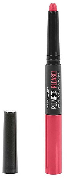 2in1 Lipgloss - Maybelline Lip Plumper Please Shaping Lip Duo — Bild N2